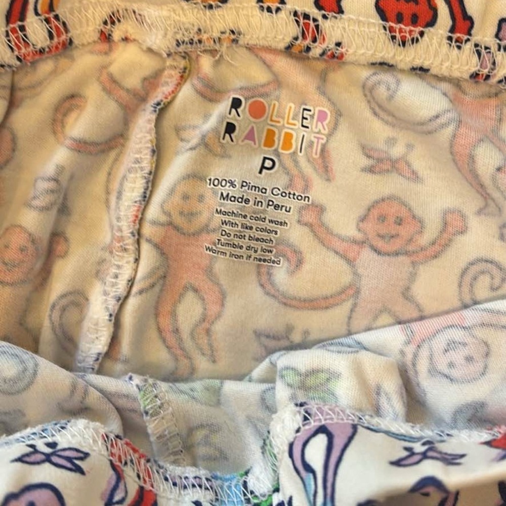 NWOT Roller Rabbit Disco Monkey Pajama Set - Picture 5 of 10